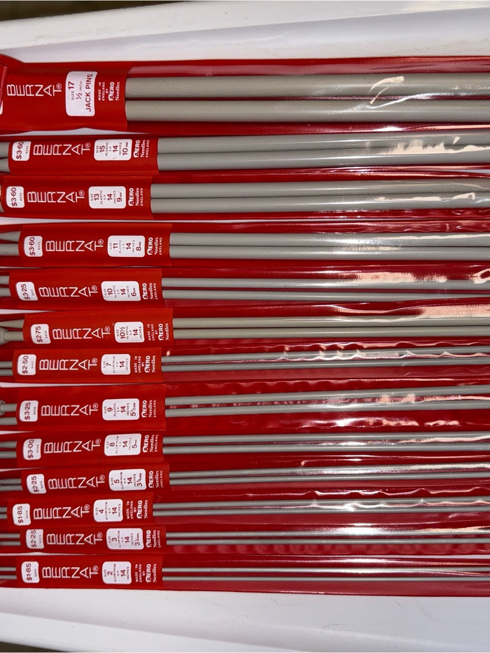 Bernat Knitting Needles set of 13!